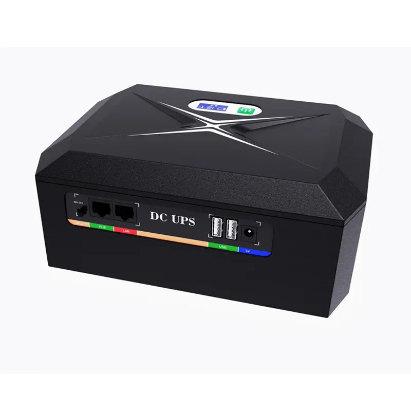45W/60W/100W/120W Mini DC Ups with 15V/19V, 15V/24V or 24V/48Vdc Selectable PoE for VoIP Phones and CCTV Camera